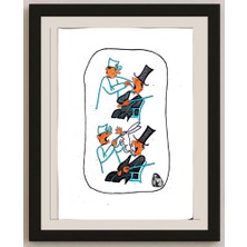 Karikatural Feng Huo 29X21CM Orijinal Karikatür BOD03194