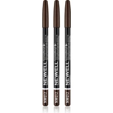 New Well Göz Kalemi 012 Kahve 3 Lü