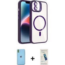 İlk El Grup Ieg™ iPhone 11 Yadigar Asil Koleksiyonu - Şeffaf Pasifik Cam Ekran Koruyucu + Yeşil Neon Fosforlu Kamera Lens