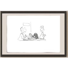 Karikatural Zeyraz Lombardi 29X21CM Orijinal Karikatür BOD03428