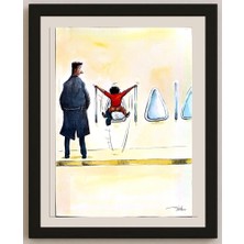 Karikatural Manoj Chopra 29X21CM Orijinal Karikatür BOD03642