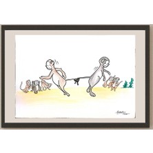 Karikatural Kaur Chand Badhok 29X21CM Orijinal Karikatür BOD03716