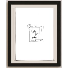 Karikatural Mona Eskandary 29X21CM Orijinal Karikatür BOD03932