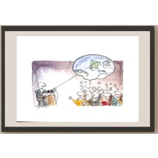 Karikatural Sepideh Anjomrooz 29X21CM Orijinal Karikatür BOD04068