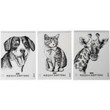 KİKA  Pp Kapak Resim Defteri 2'li 25X35