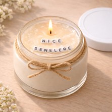 Verda Desing Nice Senelere Notlu Kokulu Kavanoz Mum - Özel Notlu Hediyelik Cam Mum