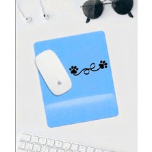 Hobishop Mavi Gradient Bilek Destekli Mousepad – Sevimli Pati Desenli Ergonomik Mouse Pad