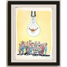 Karikatural Romanov Vladimir 43X30CM Orijinal Karikatür BOD04402