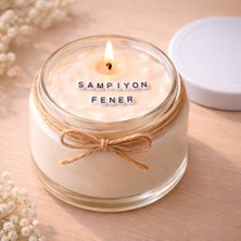 Verda Desing Şampiyon Fener Notlu Kokulu Kavanoz Mum - Özel Notlu Hediyelik Cam Mum