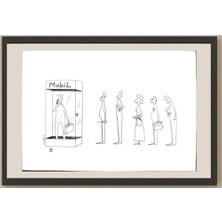 Karikatural Pezhman Alipoor 29X21CM Orijinal Karikatür BOD03439