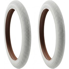 Heugers Beyaz Bisiklet Dış Lastik Set 20×2.00 20 Jant Bmx Beyaz