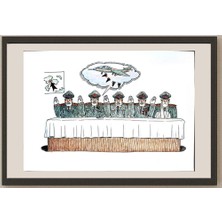 Karikatural Feng Hui Cang 29X21CM Orijinal Karikatür BOD04077