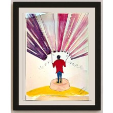 Karikatural Zu Zula 35X25CM Orijinal Karikatür BOD04395