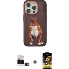 İlk El Grup Ieg™ iPhone 14 Pro Max Nova Form Koleksiyonu - Siyah Buffer Cam Ekran Koruyucu + Derin Mor Bilvis Titan Kamera Lens