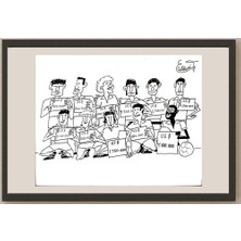 Karikatural Eduardo Caldari Junior 29X21CM Orijinal Karikatür BOD03302