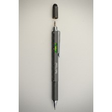 C&On Design Kişiye Özel Siyah Mimar, Mühendis Kalem - Su Terazili, Cetvelli, Tornavidalı