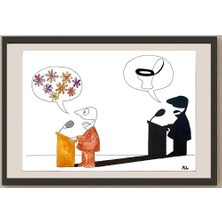 Karikatural Louis Postruzin 29X21CM Orijinal Karikatür BOD04170
