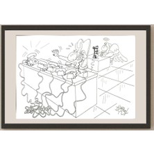 Karikatural Juan Francisco Villarruel 29X21CM Orijinal Karikatür BOD03443