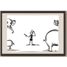 Karikatural Amit Kumar 29X21CM Orijinal Karikatür BOD03673