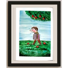 Karikatural Cristian Topan 29X21CM Orijinal Karikatür BOD03699