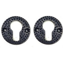 Sylar Antika Tarz Dekoratif Pirinç Oda Kilit Rozeti - 49MM, Oksit