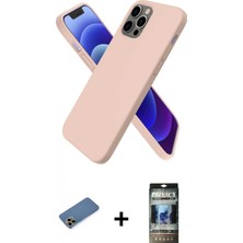 İlk El Grup Ieg™ iPhone 12 Pro Kozmos Yansıma Özel Seri - Siyah 34D Hayalet Izgaralı Cam + Gold Shine Kamera Lens Koruma Cam