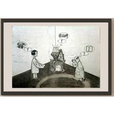 Karikatural Lan Yu Jie 29X21CM Orijinal Karikatür BOD03453