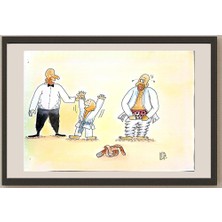 Karikatural Achmad Cholid 29X21CM Orijinal Karikatür BOD03639