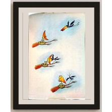 Karikatural Mohamed Reza 29X21CM Orijinal Karikatür BOD03803