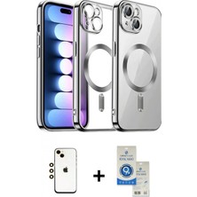 İlk El Grup Ieg™ iPhone 14 Nova Işık Özel Seri - Şeffaf Royal Nano Ekran Koruyucu + Gold Shine Kamera Lens