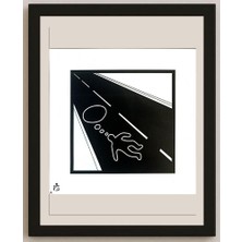 Karikatural Mehdi Zarnoosheh Farahani 20X20CM Orijinal Karikatür BOD04239