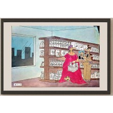 Karikatural Li Guangjun 27X19CM Orijinal Karikatür BOD04191