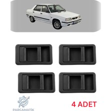 Parçamatik R9 Brodway 4 Adet Kapı Iç Açma Kolu Plastik ( Siyah Renk)