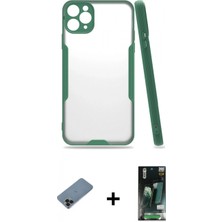 İlk El Grup Ieg™ iPhone 11 Pro Max Atlas Asil Serisi - Siyah 360 Mat Full Body Arka Koruyucu + Siyah Shine Kamera Lens Koruma Cam