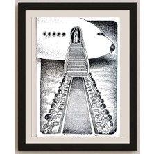 Karikatural Ali Divandari 29X21CM Orijinal Karikatür BOD04352