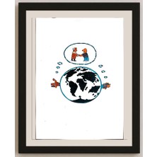 Karikatural Feng Huo 29X21CM Orijinal Karikatür BOD03203