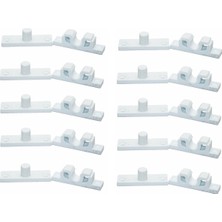 Practika 10 Adet Plastik Beyaz Sineklik Çıtçıtı – Dayanıklı Pratik Sineklik Sabitleme Aparatı