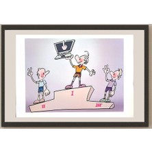 Karikatural Ma Heng Chao 29X21CM Orijinal Karikatür BOD03801
