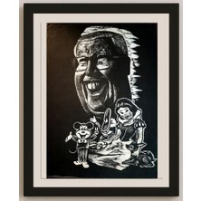 Karikatural Xin Cai 29X21CM Orijinal Karikatür BOD03770