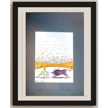 Karikatural Ali Divandari 29X21CM Orijinal Karikatür BOD04350
