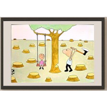 Karikatural Louis Postruzin 29X21CM Orijinal Karikatür BOD03633