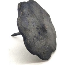 Sylar Antika Tarz Dekoratif Pirinç Çiçek Kabara - 40 Mm, Oksit