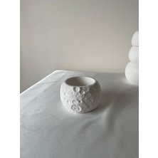 CEG Art Gallery Taş Boyama Seti - Oval Kabartma Desen Dekoratif Kase - 1 Adet Fırça + 3 Renk Boya