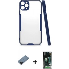 İlk El Grup Ieg™ iPhone 11 Pro Max Atlas Asil Serisi - Siyah 360 Mat Full Body Arka Koruyucu + Siyah Shine Kamera Lens Koruma Cam