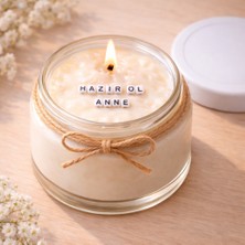 Verda Desing Hazır Ol Anne Notlu Kokulu Kavanoz Mum - Özel Notlu Hediyelik Cam Mum