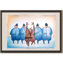 Karikatural Xu Xiao 29X21CM Orijinal Karikatür BOD04331