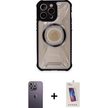 İlk El Grup Ieg™ iPhone 12 Pro Max Kutup Modern - Siyah Joko 5d Cam + Beyaz Neon Fosforlu Kamera Lens