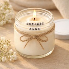 Verda Desing Sürpriz Anne Notlu Kokulu Kavanoz Mum - Özel Notlu Hediyelik Cam Mum