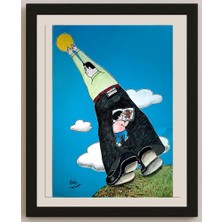 Karikatural Nguyen Huu Due 29X21CM Orijinal Karikatür BOD03982