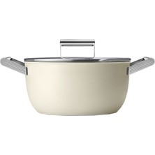 Smeg Cookware 50's Style  Krem 24 cm Tencere